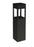 Sonoma 24-in Black Led Exterior Bollard | EB3024-BK-UNV