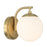 Maverick 1 Light Vibrant Gold Bathroom Vanity | ED0121001VG