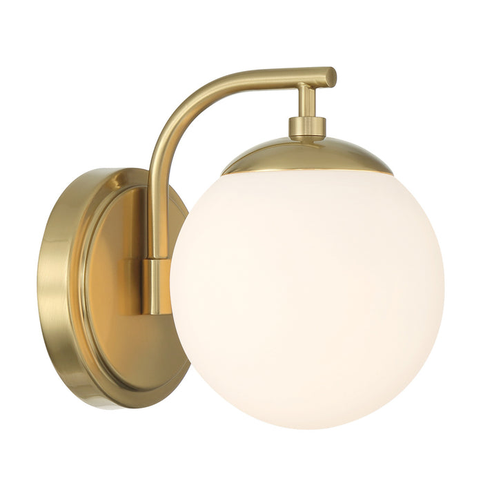 Maverick 1 Light Vibrant Gold Bathroom Vanity | ED0121001VG