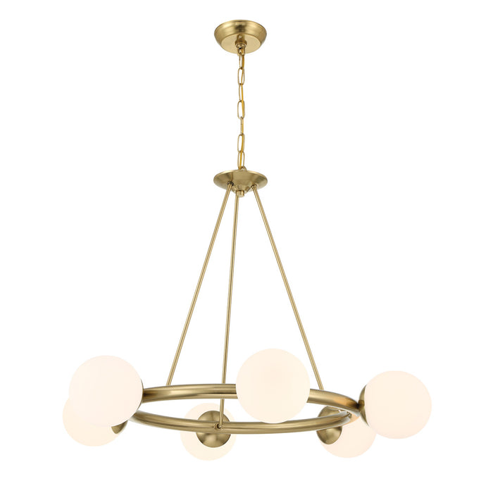 Maverick 6 Light Vibrant Gold Chandelier | ED0161006VG