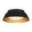 Donoven 2 Light Matte Black + Gold Flush Mount | ED0552202MKGD