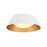 Donoven 2 Light White + Gold Flush Mount | ED0552202WHGD