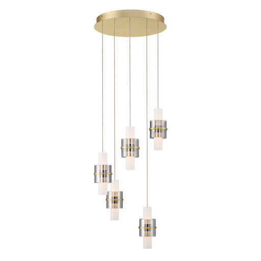 Rola,  5 Light  Led Chandelier Gold | 45594-014