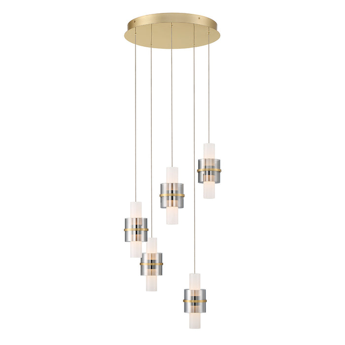 Rola,  5 Light  Led Chandelier Gold | 45594-014