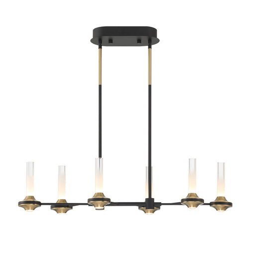 Torcia,  6 Light  Chandelier L, Blk | 45713-019