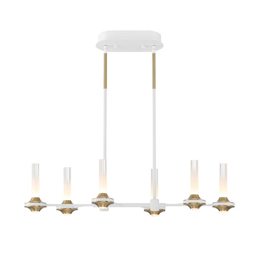 Torcia,  6 Light  Chandelier L,white | 45713-026