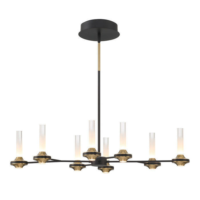 Torcia,  8 Light  Chandelier, Blk | 45714-016
