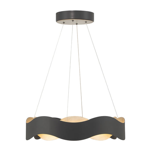 Vaughan 1 Light Chandelier In Black And Nickel | 31783-024