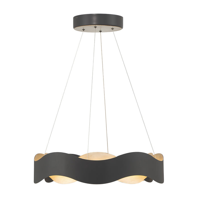 Vaughan 1 Light Chandelier In Black And Nickel | 31783-024