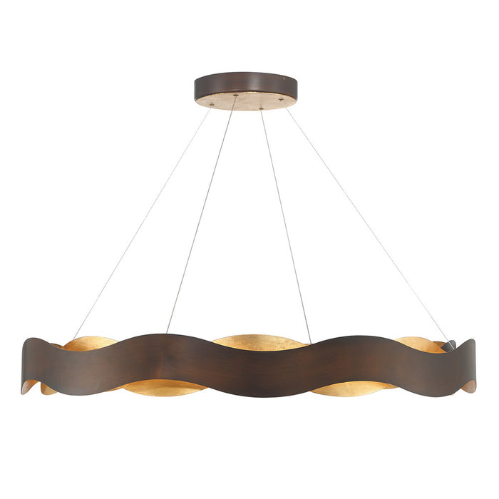 Vaughan 1 Light Chandelier In Bronze And Gold | 46462-015