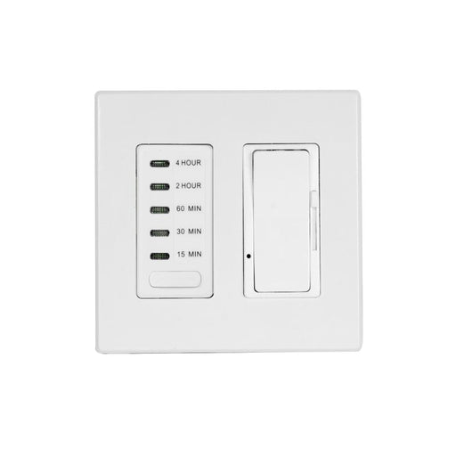 Eurofase Eurofase EFSWTD1 One Dimmer and One Timer with White Screwless Plate and Box