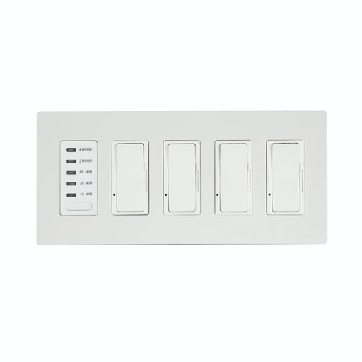 Eurofase Eurofase EFSWTD4 Four Dimmers and One Timer with White Screwless Plate and Box