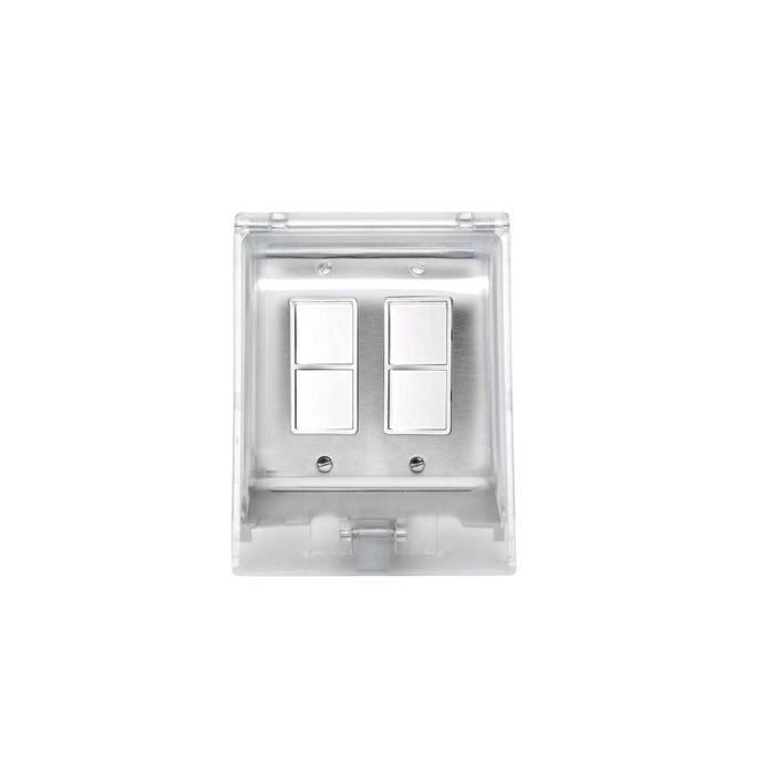 Eurofase Eurofase EFDWWPS Flush Mount Dual Duplex Stack Switch With Weatherproof Cover and Gang Box