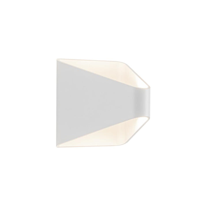 Ellis 6-in White Led Exterior Wall Sconce | EW33806-WH-UNV-010