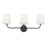  3 Light  Incandescent Vanity, Mb W/ Wh Opal Glass | ELN-213W-MB-WH
