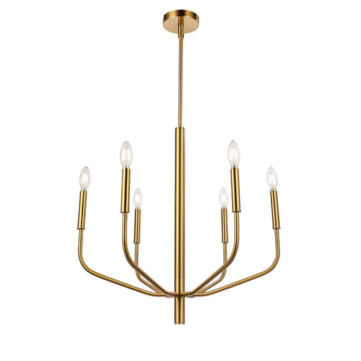  6 Light  Chandelier, Agb Finish | ELN-246C-AGB