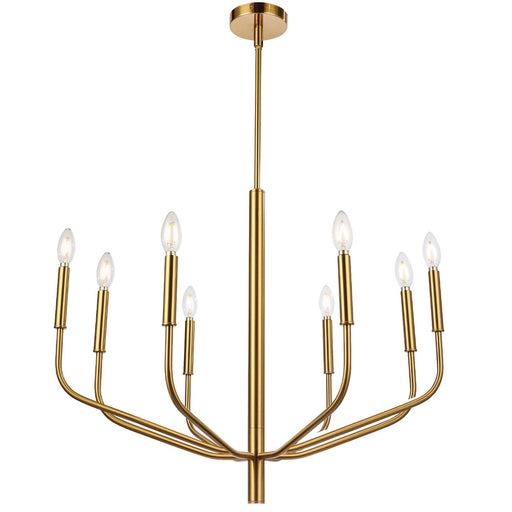  8 Light  Chandelier, Agb Finish | ELN-328C-AGB