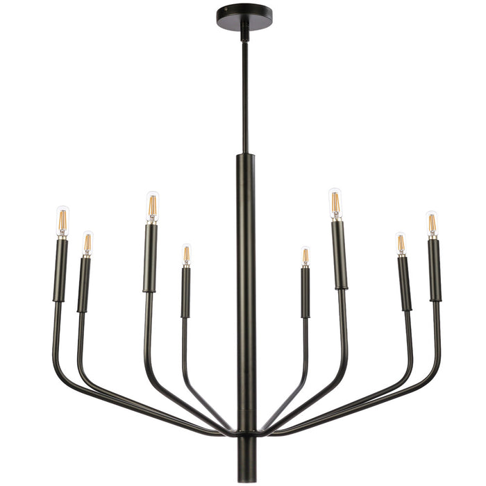  8 Light  Chandelier, Mb Finish | ELN-328C-MB