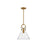 Emerson 11-in Aged Gold/clear 1 Light Pendant | PD412511AGCL