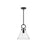 Emerson 11-in Matte Black/clear Glass 1 Light Pendant | PD412511MBCL