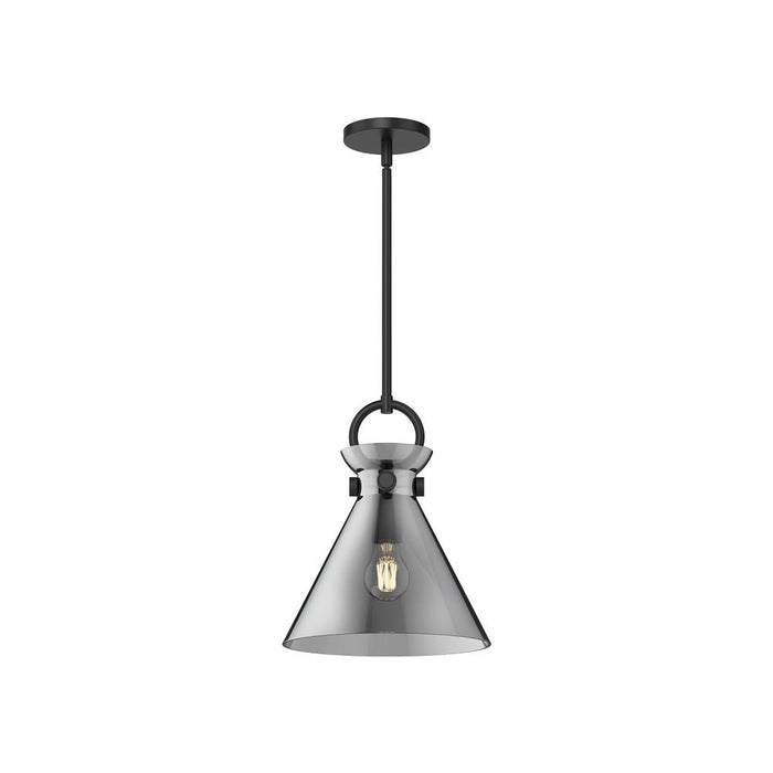 Emerson 11-in Matte Black/smoked 1 Light Pendant | PD412511MBSM