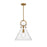 Alora Emerson 14-in Aged Gold/Clear 1 Light Pendant