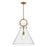 Alora Emerson 18-in Aged Gold/Clear 1 Light Pendant