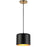 1lt Incand Pendant, Agb W/ Mb&gld Shade | EMI-81P-AGB-MB
