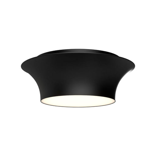 Emiko 12-in Matte Black 2 Lights Flush Mount | FM523013MB