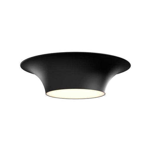 Emiko 16-in Matte Black 2 Lights Flush Mount | FM523016MB