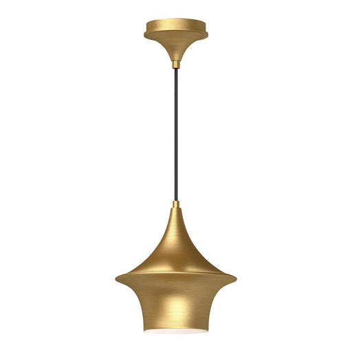 Alora Emiko 9-in Brushed Gold 1 Light Pendant
