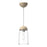 Emil 6-in White/white Oak 1 Light Pendant | PD542207WHWK