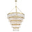 Crystorama Emory 30 Light Modern Gold Chandelier