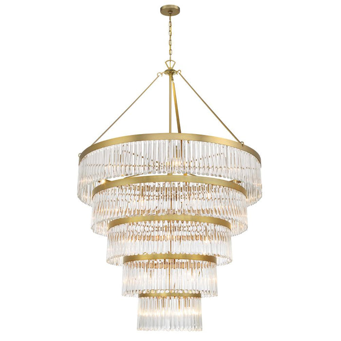 Crystorama Emory 30 Light Modern Gold Chandelier