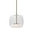 Enkel 10-in Clear/brushed Gold Led Pendant | PD70610-CL/BG