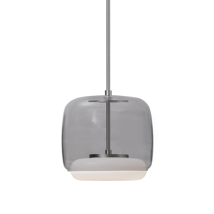 Kuzco Lighting Inc Enkel 10-in Smoked/Brushed Nickel LED Pendant