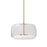 Enkel 15-in Clear/brushed Gold Led Pendant | PD70615-CL/BG
