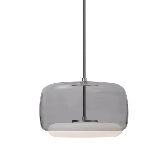 Kuzco Lighting Inc Enkel 15-in Smoked/Brushed Nickel LED Pendant