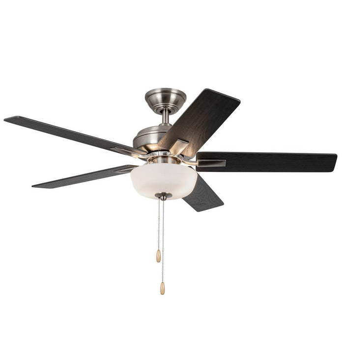 Erikson 52-in Brushed Nickel Fan + Led Kit With Bulb Ceiling Fan | CF78752-BN-LKP