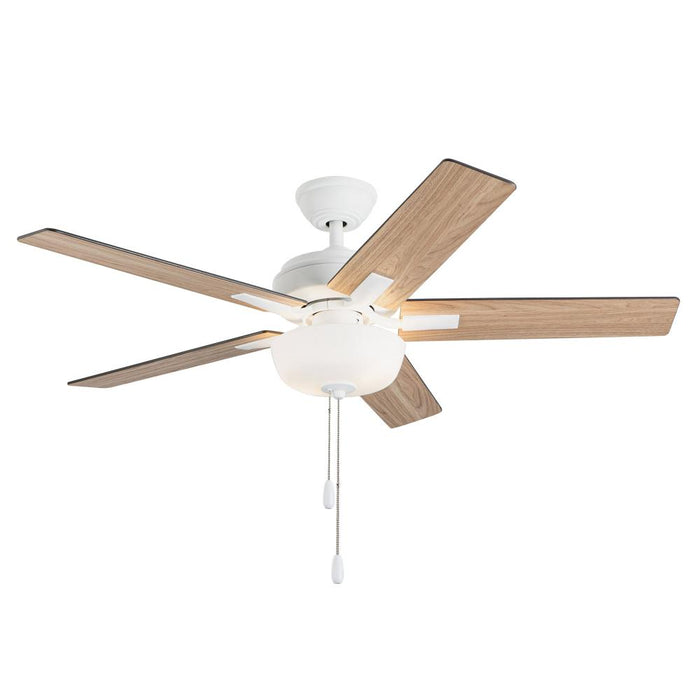 Erikson 52-in White Fan + Led Kit With Bulb Ceiling Fan | CF78752-WH-LKP