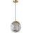 1lt Incandescent Pendant, Agb W/ Smoke Glass | ERS-101P-AGB-SM