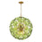 Esme 9 Light Aged Brass Pendant | ESM-4006-AG-GR