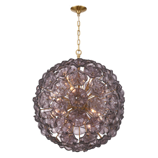 Esme 28'' Aged Brass Chandelier | ESM-4009-AG-SM