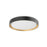 Kuzco Lighting Inc Essex 16-in Black/Gold LED Flush Mount