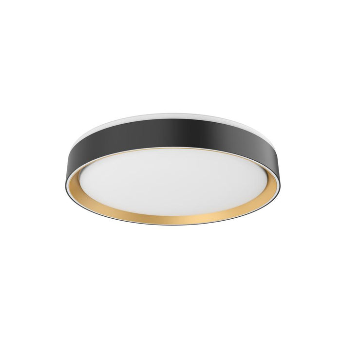 Kuzco Lighting Inc Essex 16-in Black/Gold LED Flush Mount