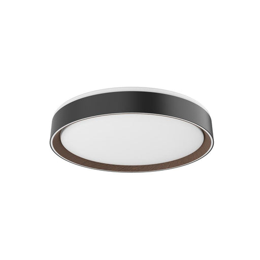 Kuzco Lighting Inc Essex 16-in Black/Walnut LED Flush Mount