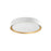 Kuzco Lighting Inc Essex 16-in White/Gold LED Flush Mount