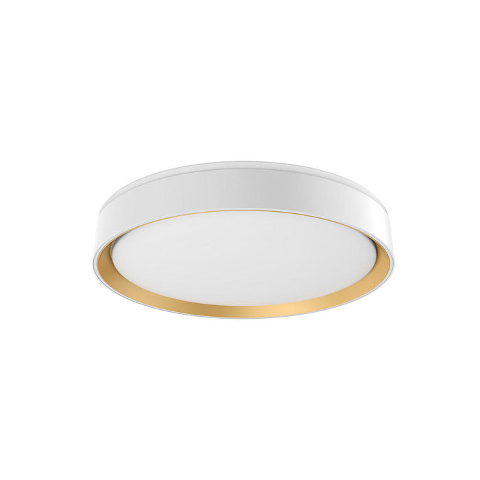 Kuzco Lighting Inc Essex 16-in White/Gold LED Flush Mount
