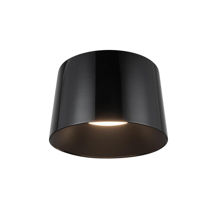 Etta 13-in Jet Black Led Flush Mount | FM16512-JB-3WCCT-UNV
