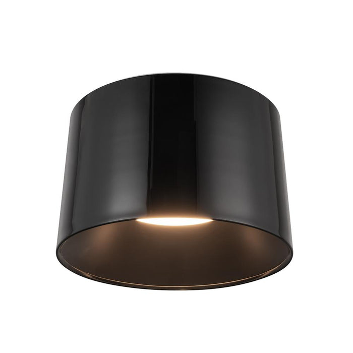 Etta 19-in Jet Black Led Flush Mount | FM16520-JB-3WCCT-UNV